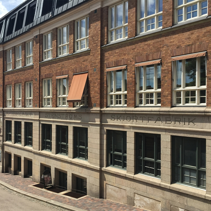 Bild på fasaden av vårt kontor